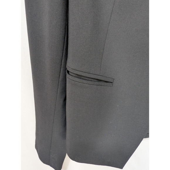 Theory Lana Virgin Wool Blend Open Front Blazer Black Size 4 Career - Picture 12 of 14